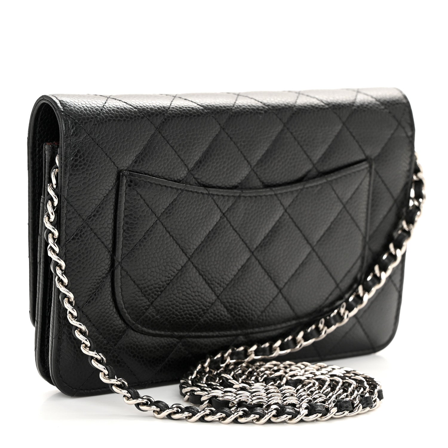 Chanel Caviar Quilted Wallet On Chain WOC Black 3 of 12