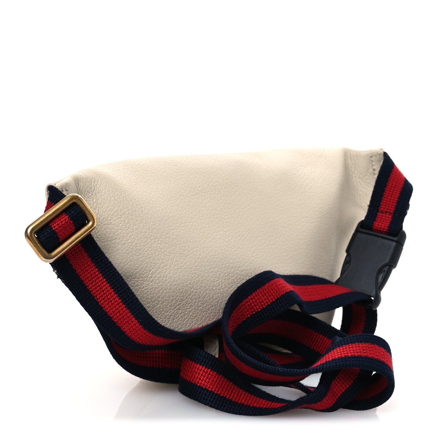Grained Calfskin Small Logo Belt Bag White