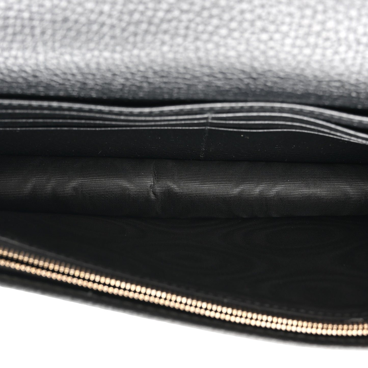 Pebbled Calfskin Soho Wallet On Chain Black