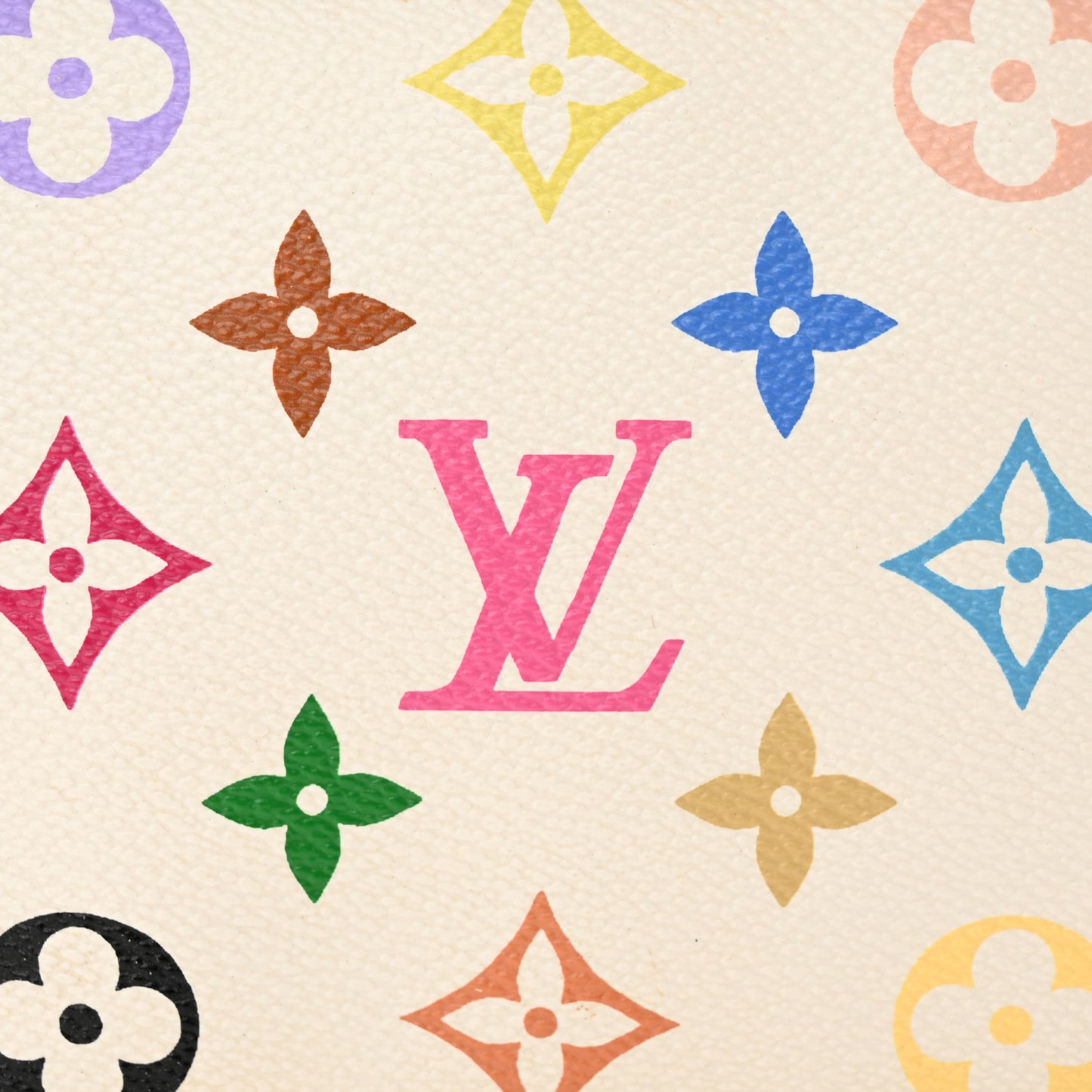 Monogram Multicolor Pochette Accessories White