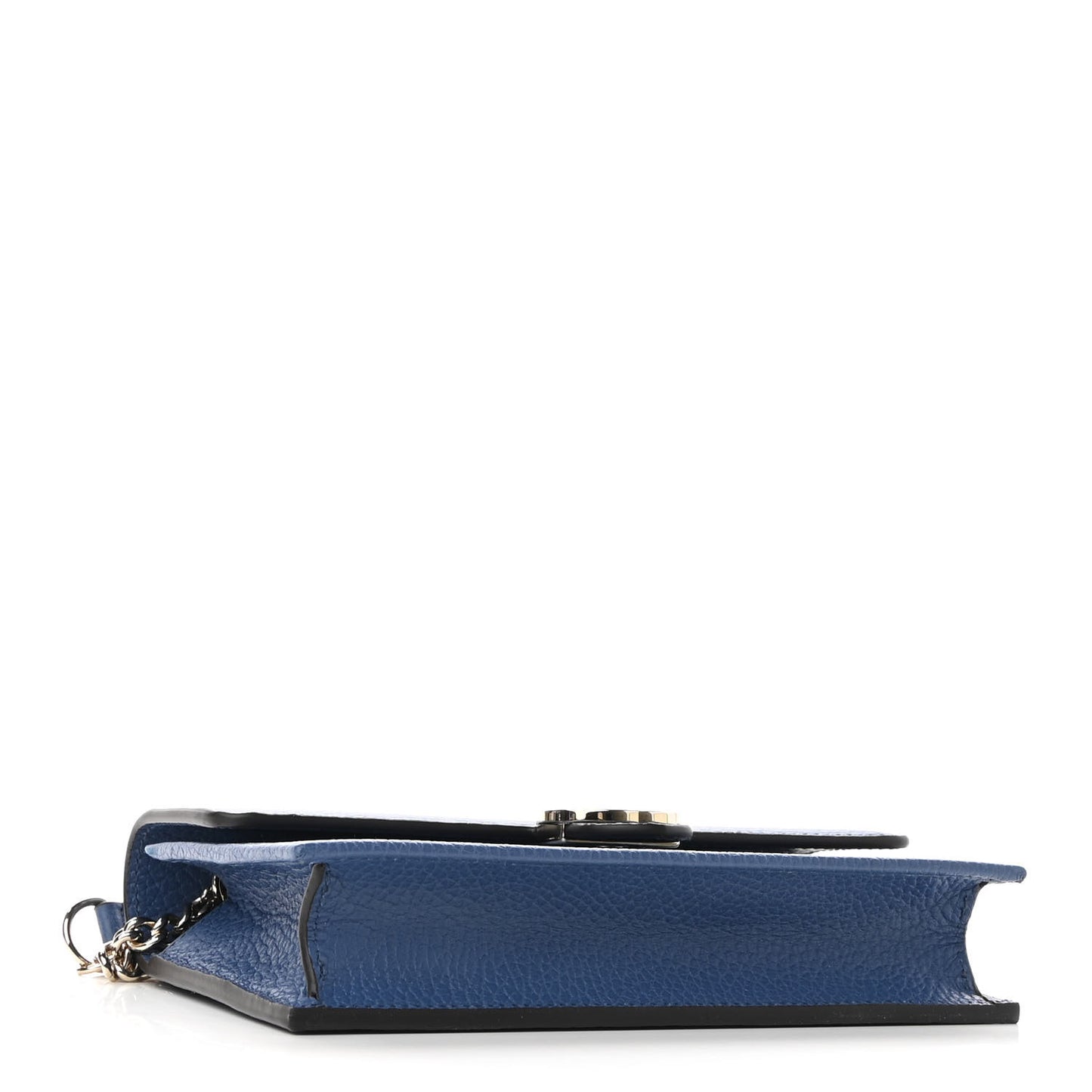Dollar Calfskin Interlocking G Chain Wallet Caspian