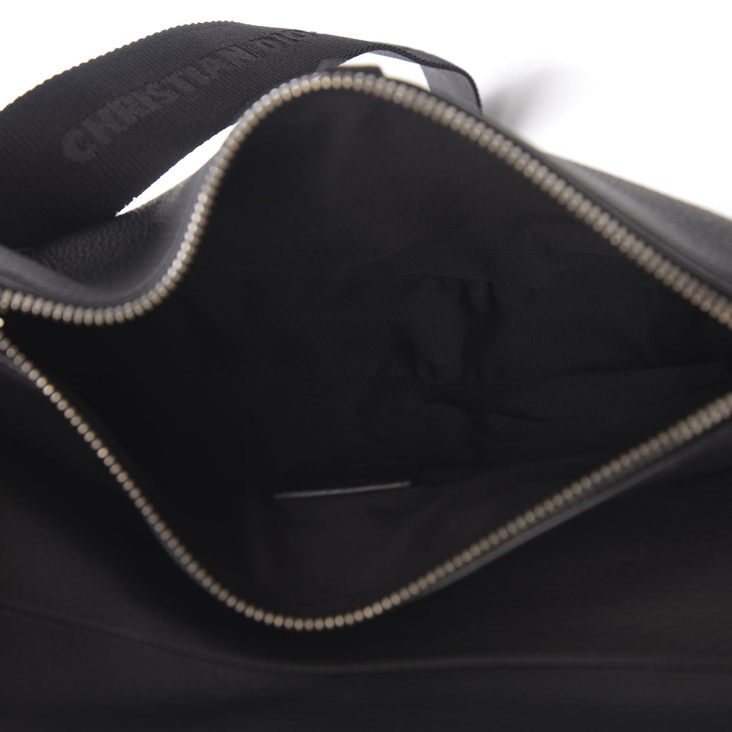 Calfskin Mens Saddle Bag Black