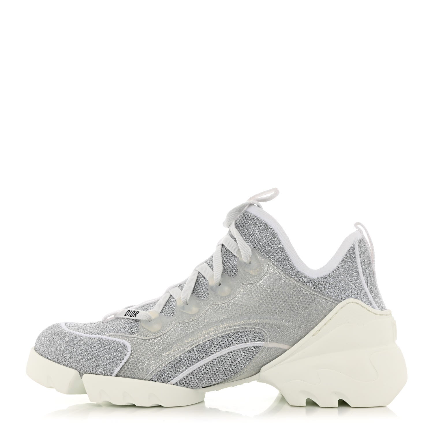Christian Dior Laminated Knit D-Connect Sneakers 37 Silver 1164255 FASHIONPHILE Christian Dior Laminated Knit D-Connect Sneakers 37 Silver 1164255 FASHIONPHILE