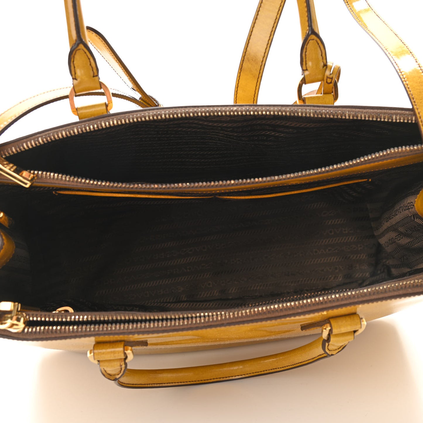 Spazzolato Medium Double Zip Tote Sole Fume