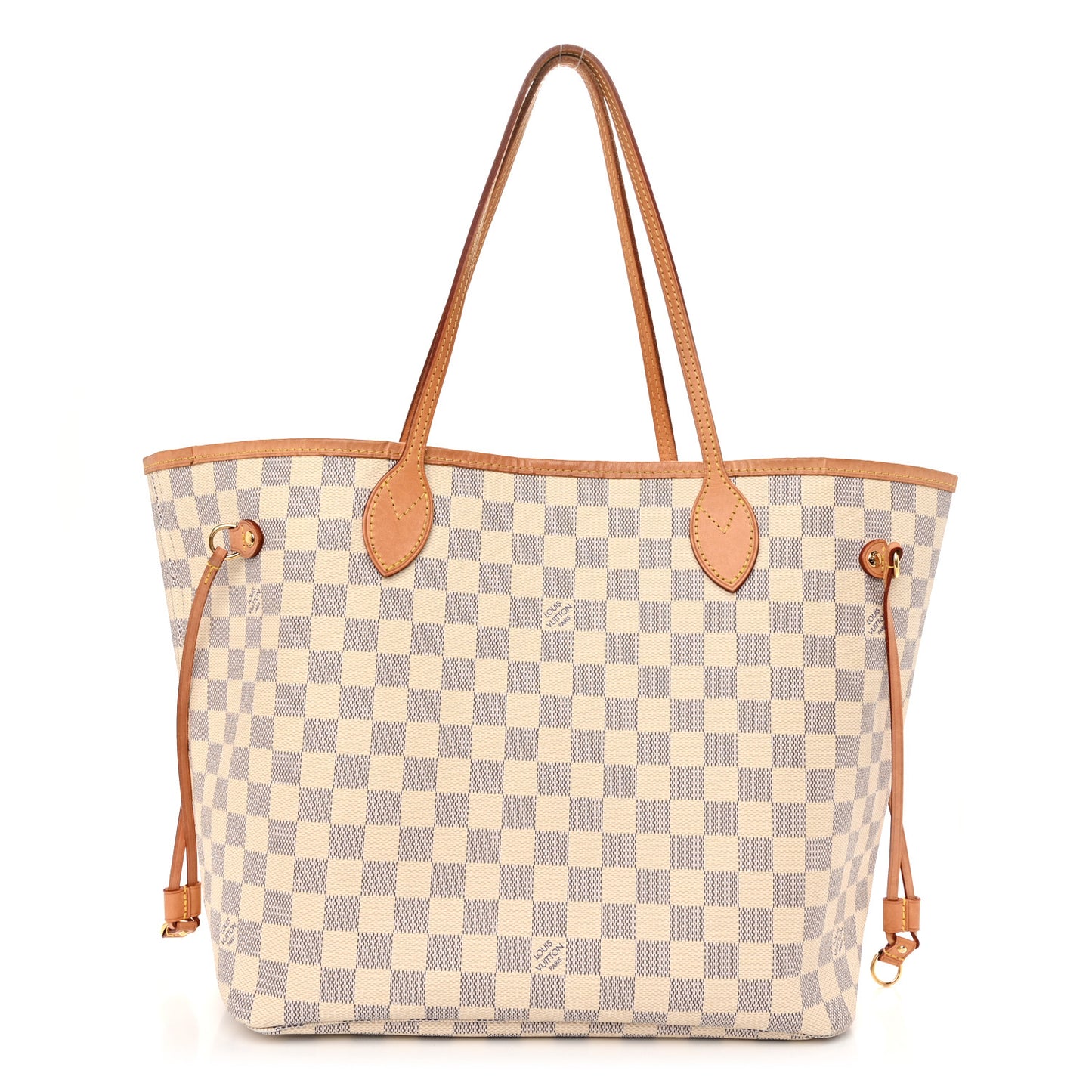 Damier Azur Neo Neverfull MM Rose Ballerine