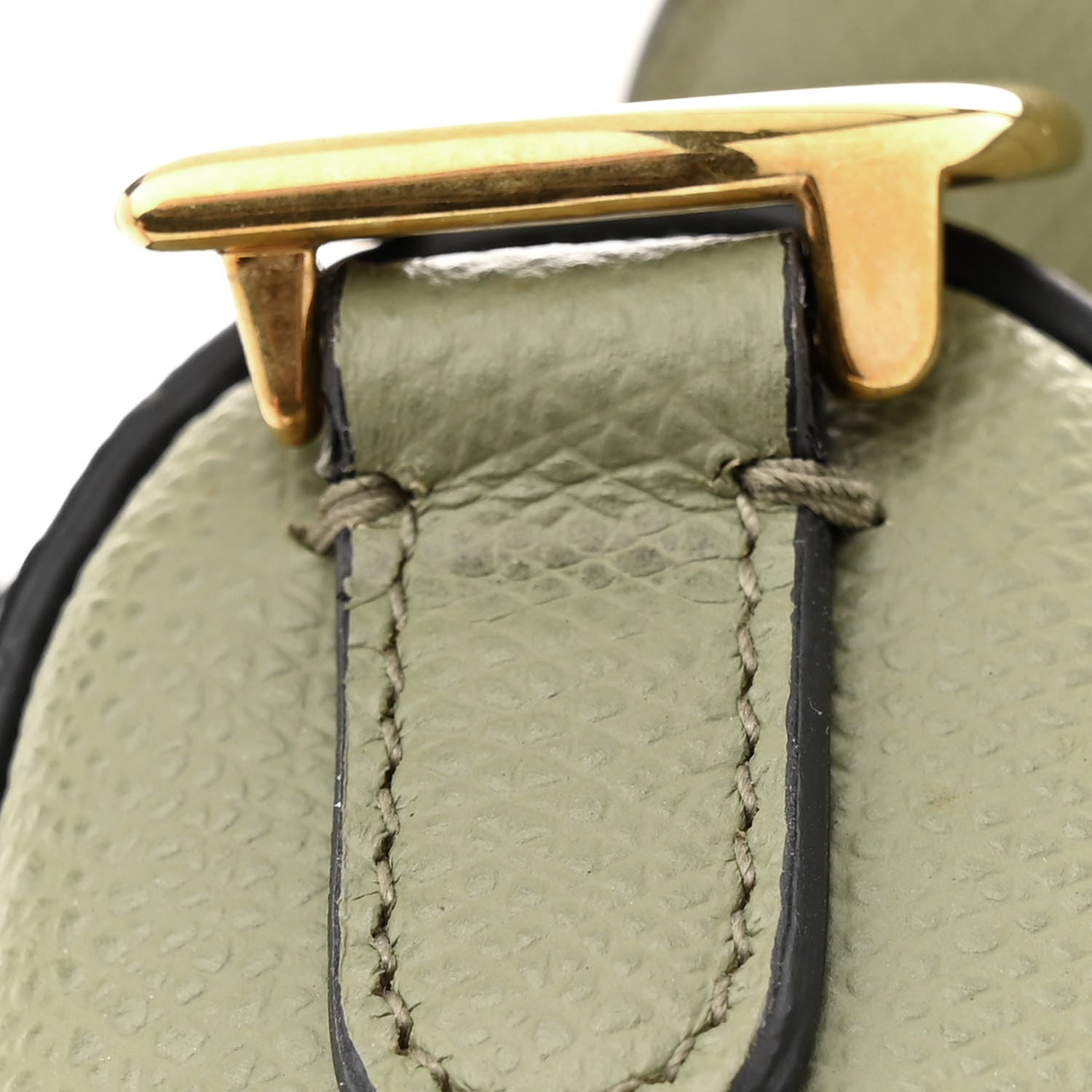 Christian Dior Grained Calfskin Mini Saddle Bag Sage Green 12 of 16