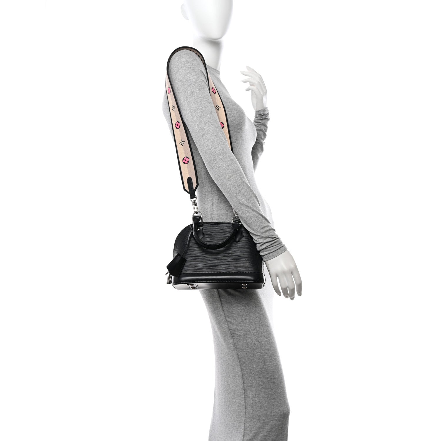 Louis Vuitton Epi Jacquard Alma BB Black 2 of 16