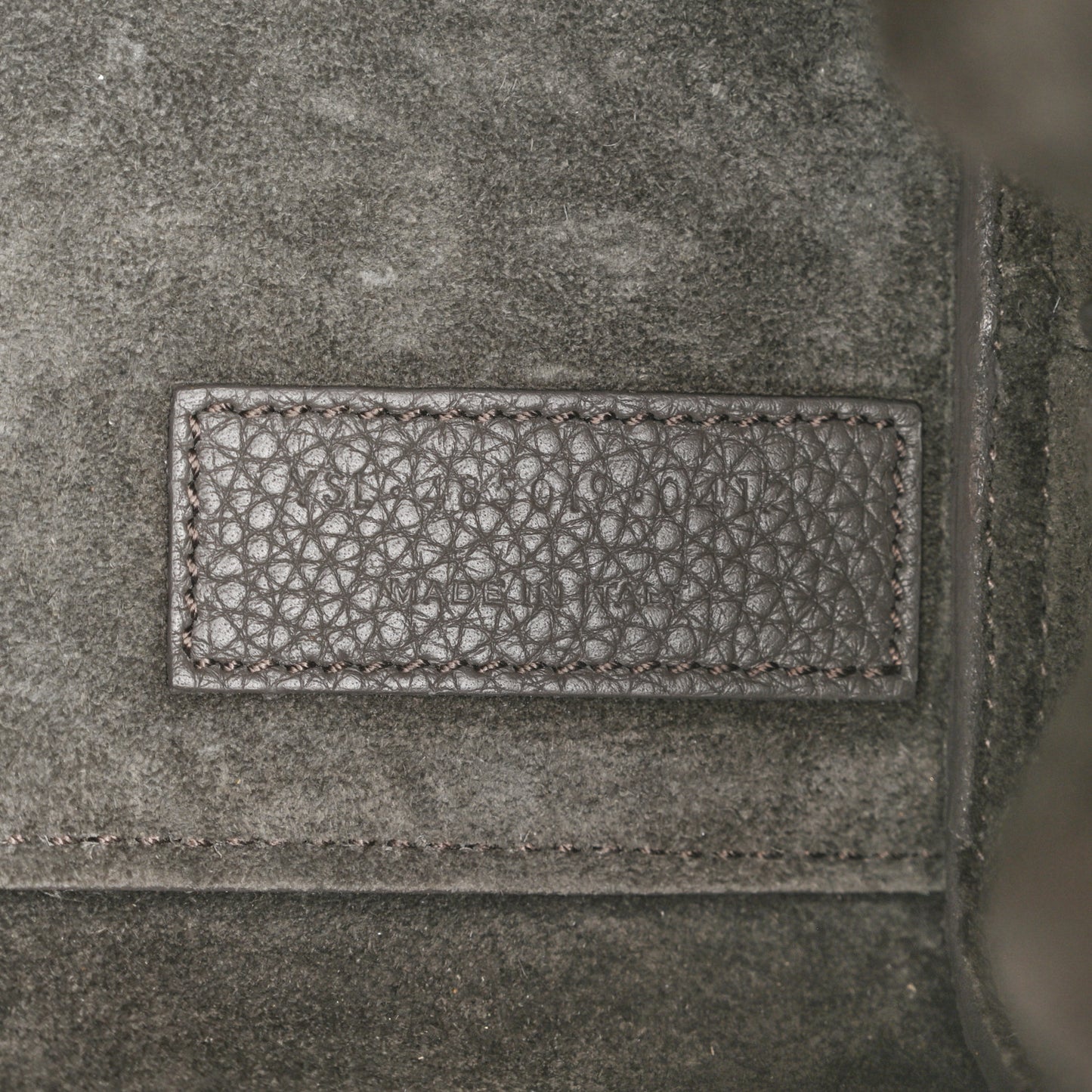 Grained Calfskin Nano Supple Sac De Jour Fog