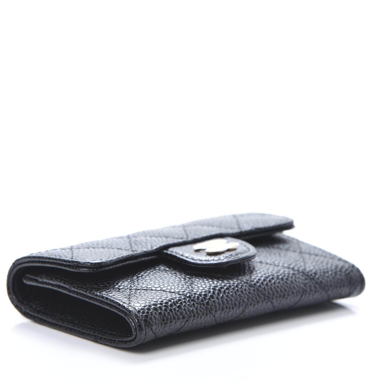 Chanel Caviar Quilted Flap Card Holder Black 4 of 9