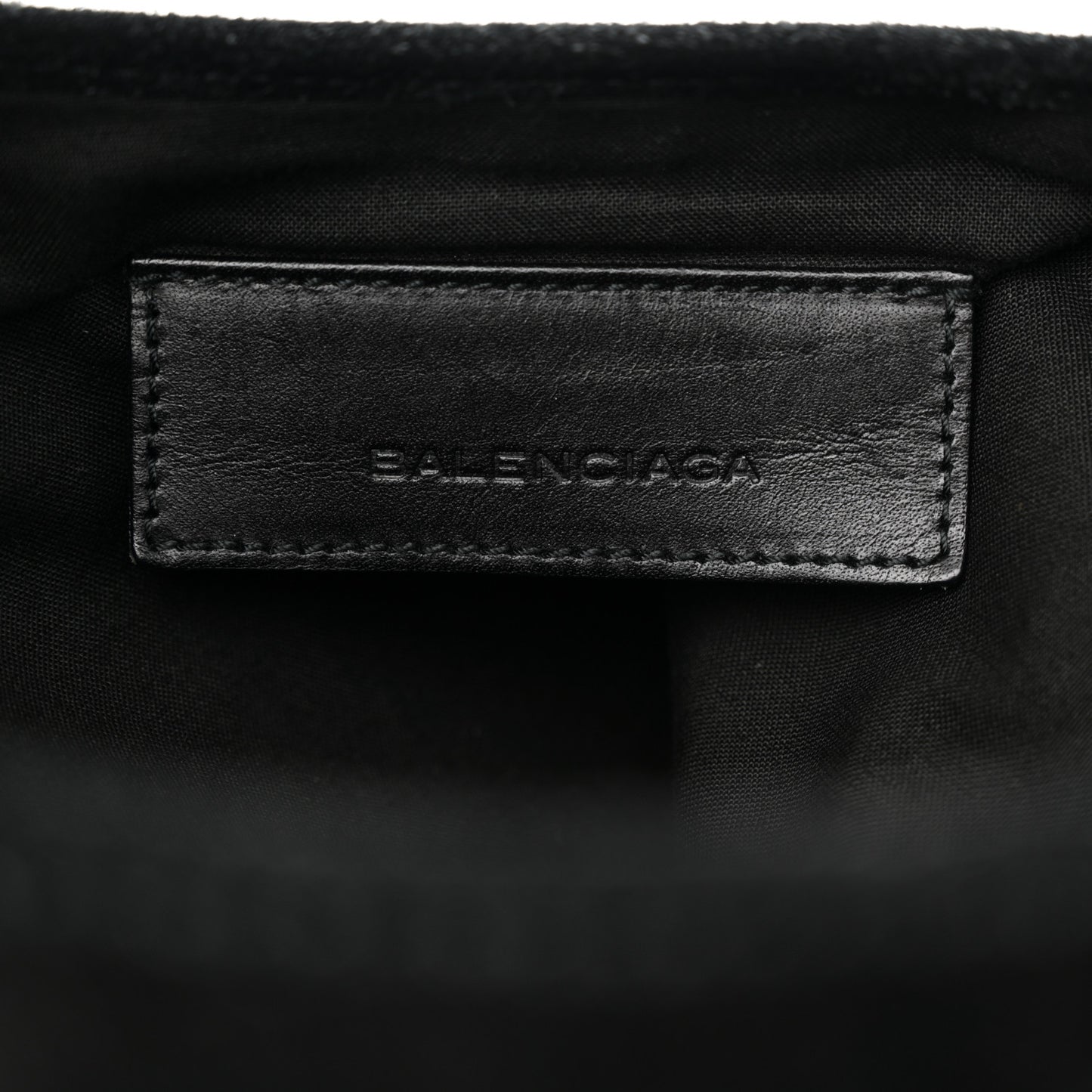 Suede Classic Hardware Besace Hobo Black