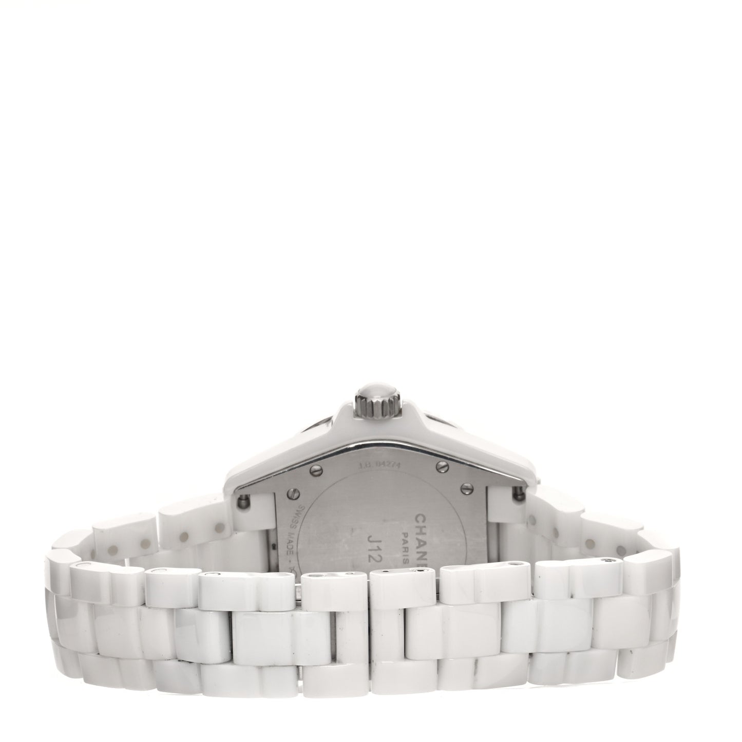 Stainless Steel Ceramic Diamond 38mm J12 Automatic Watch White