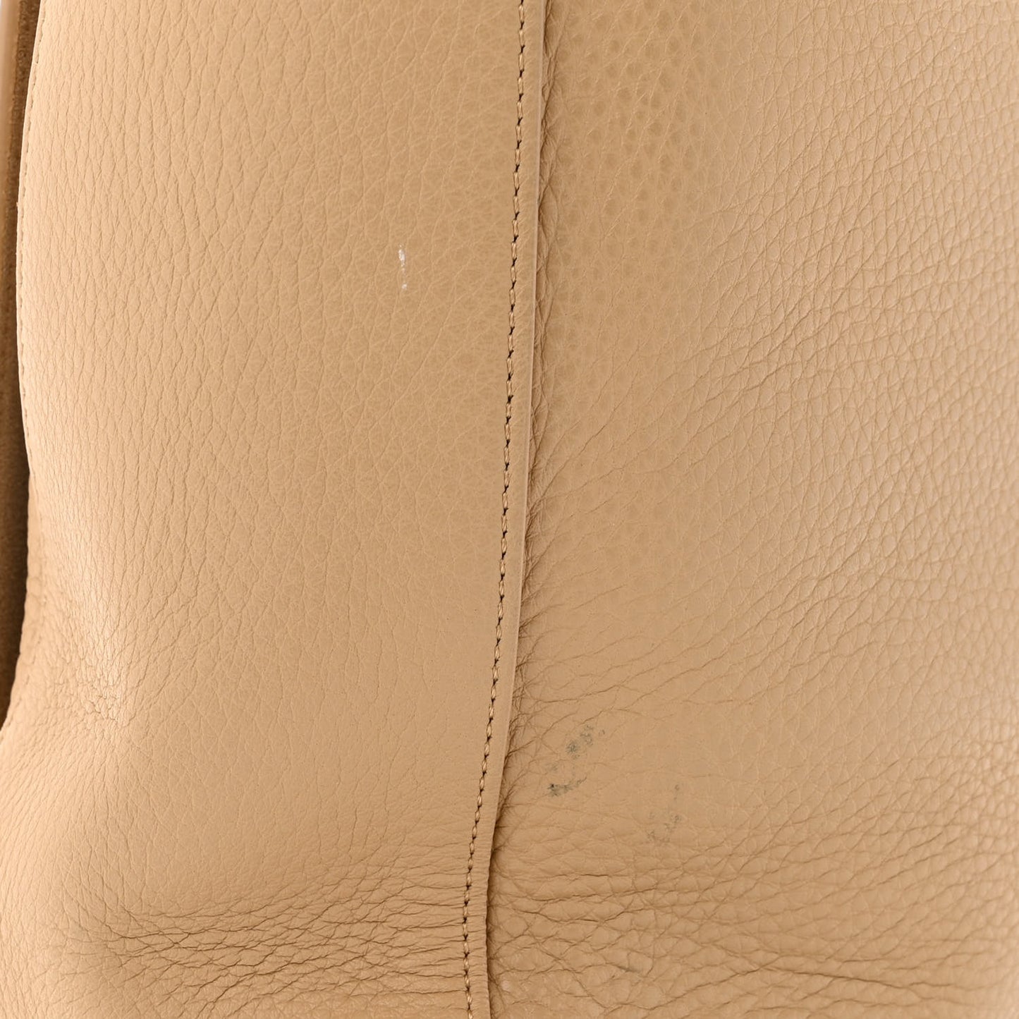 Grained Calfskin Avery Flap Messenger Bag Beige