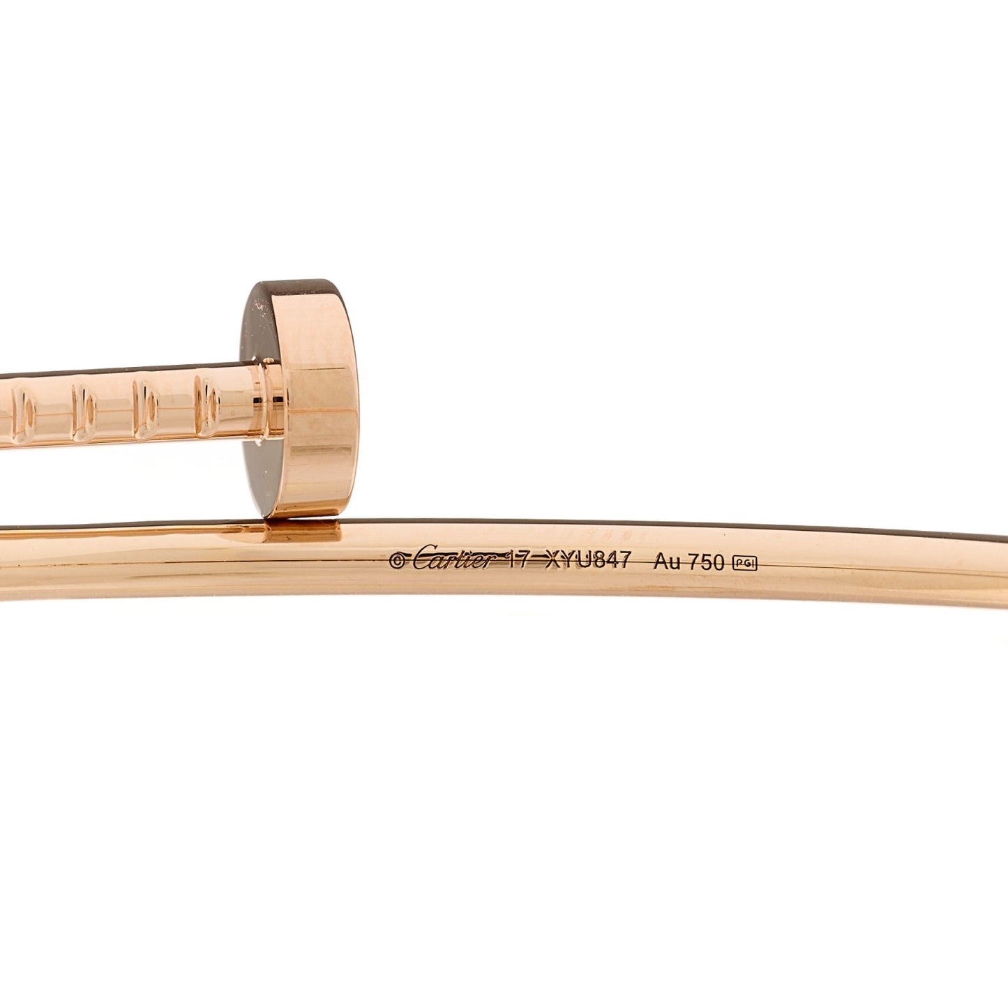 18K Pink Gold Small Juste Un Clou Bracelet 17