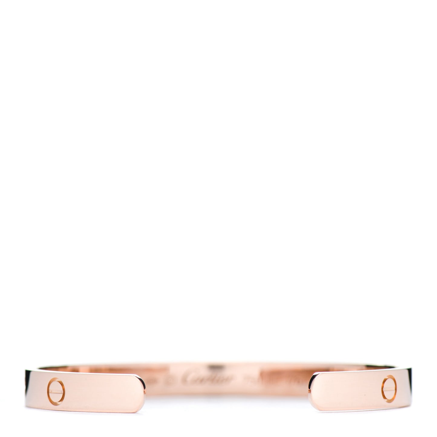 18K Pink Gold LOVE Cuff Bracelet 18