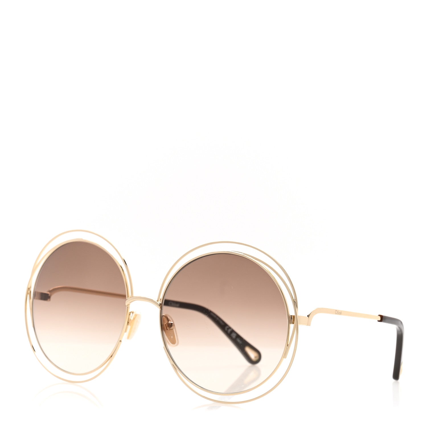 Chloe Metal Oversized Round Sunglasses CH0045S Gold 1735830  display picture 1