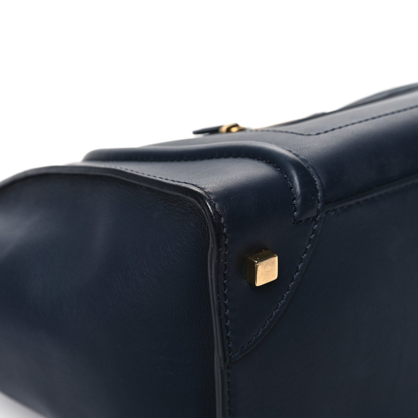 Smooth Calfskin Mini Luggage Navy Blue