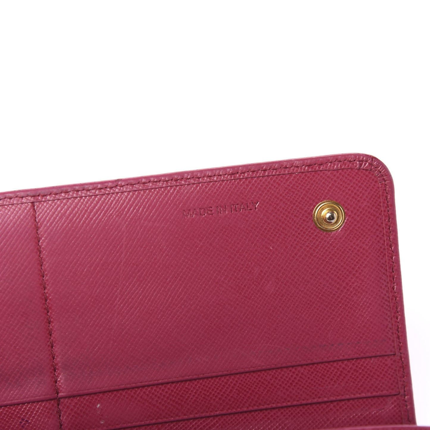 Saffiano Metal Continental Flap Wallet Peonia