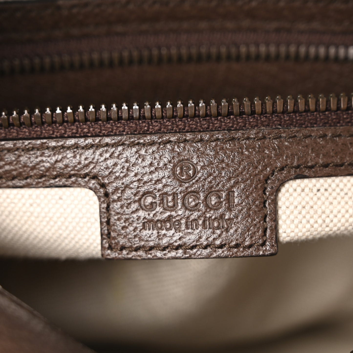 GG Supreme Monogram Textured Dollar Calfskin Web Ophidia Flap Shoulder Bag Beige Ebony New Acero