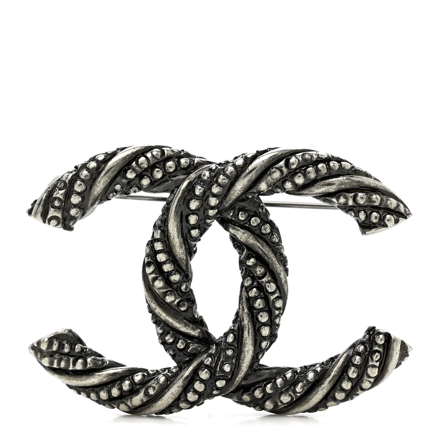 Chanel Ruthenium Twisted CC Brooch 1871177 – FASHIONPHILE