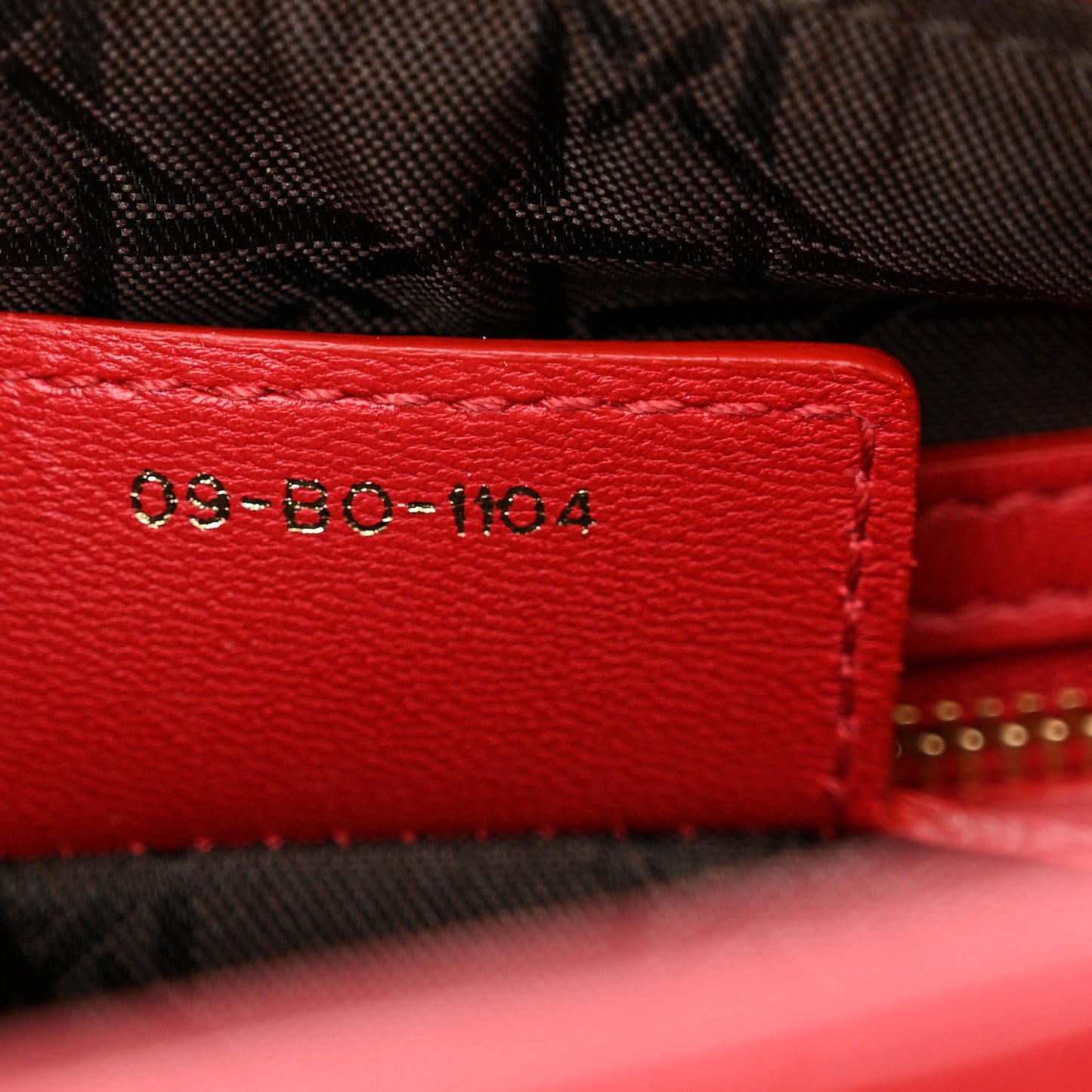 Lambskin Cannage Medium Lady Dior Red