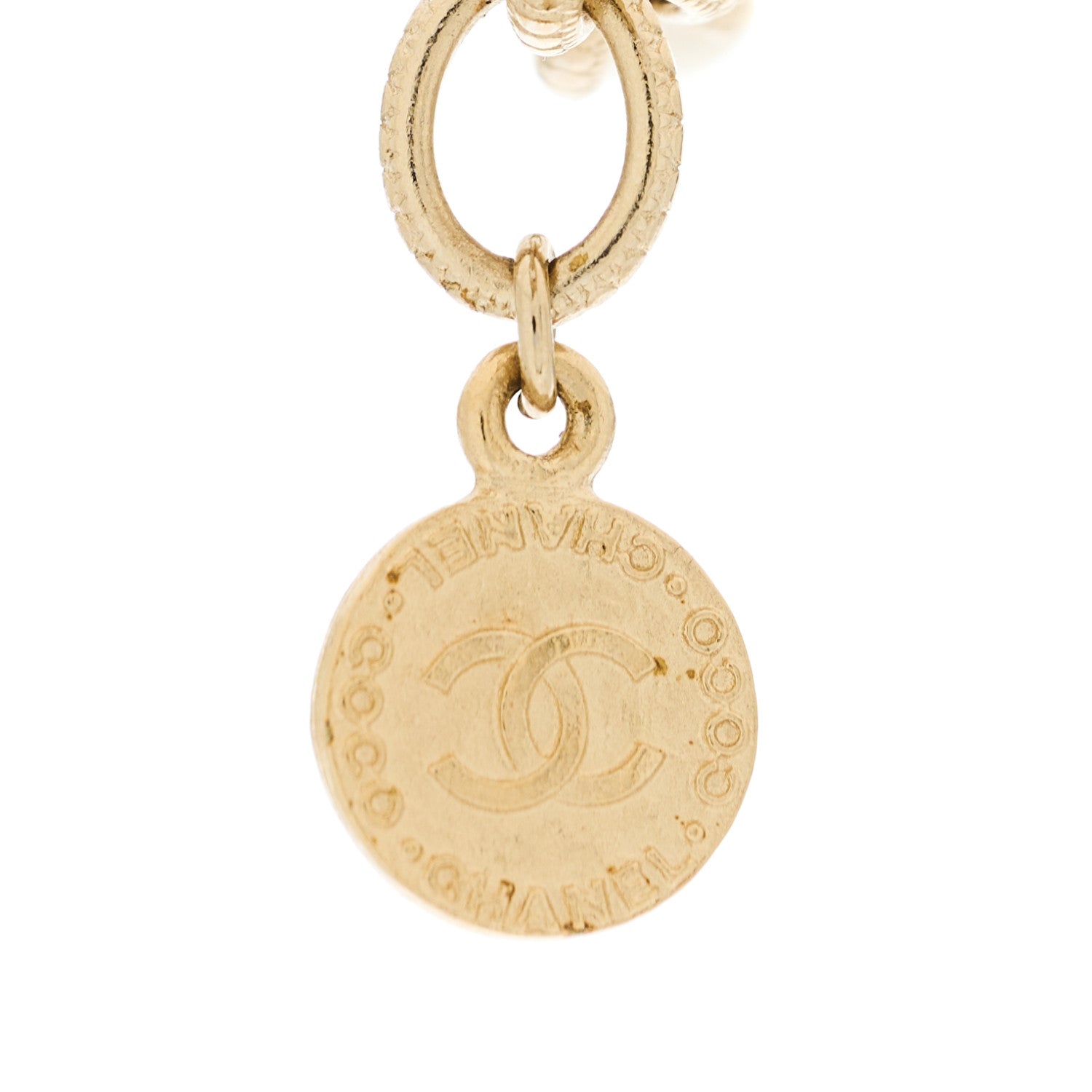 Chanel Graduated Pearl CC Short Necklace Gold 4 of 5