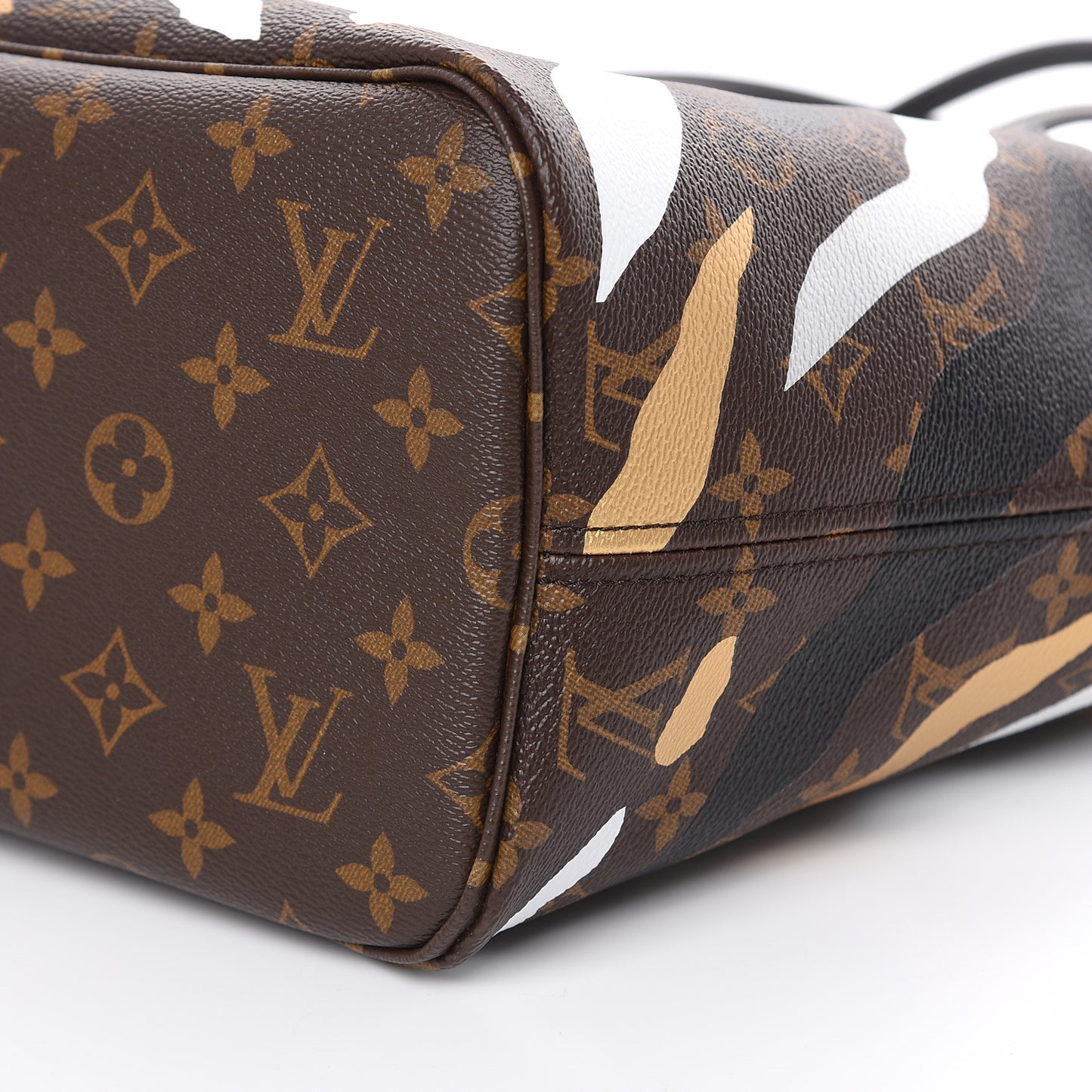 X LOL Monogram Neverfull MM Gold Silver