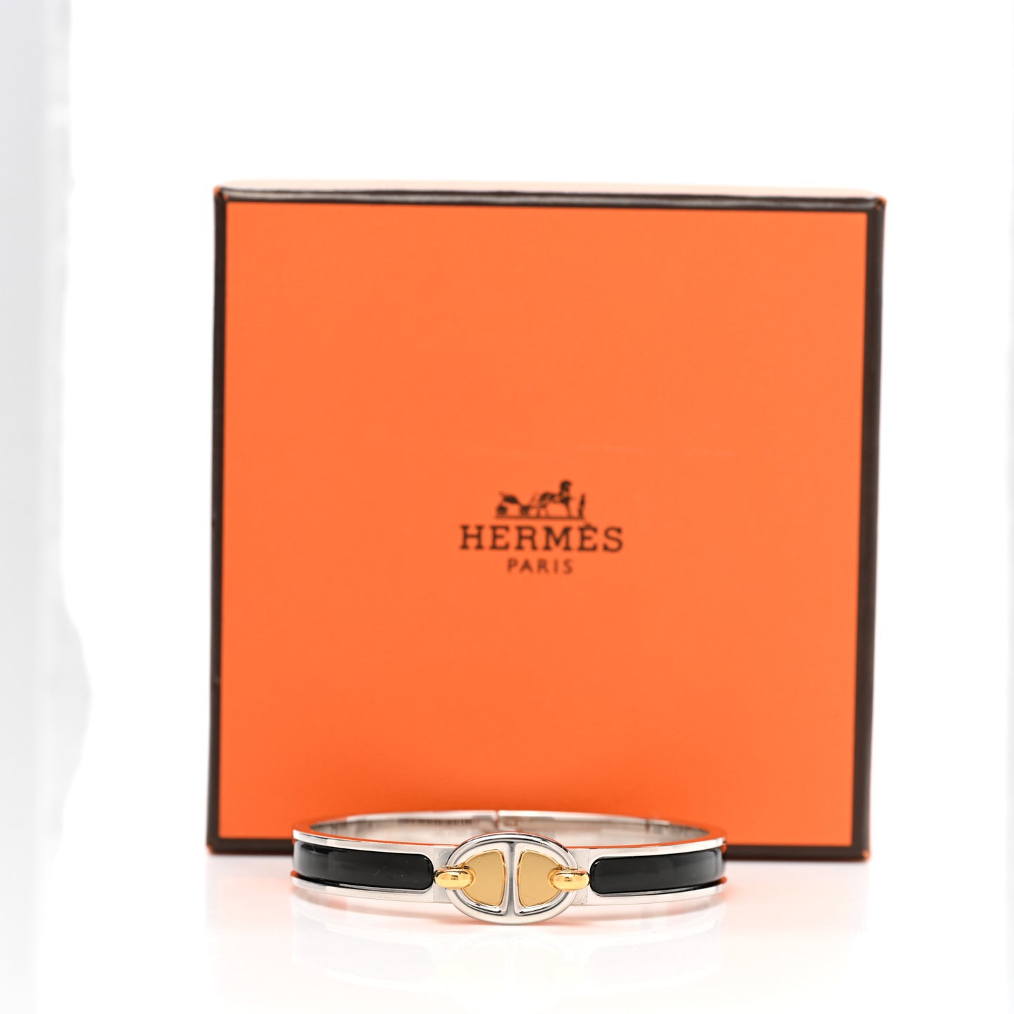 Enamel Mini Clic Chaine d'Ancre Bracelet PM Black