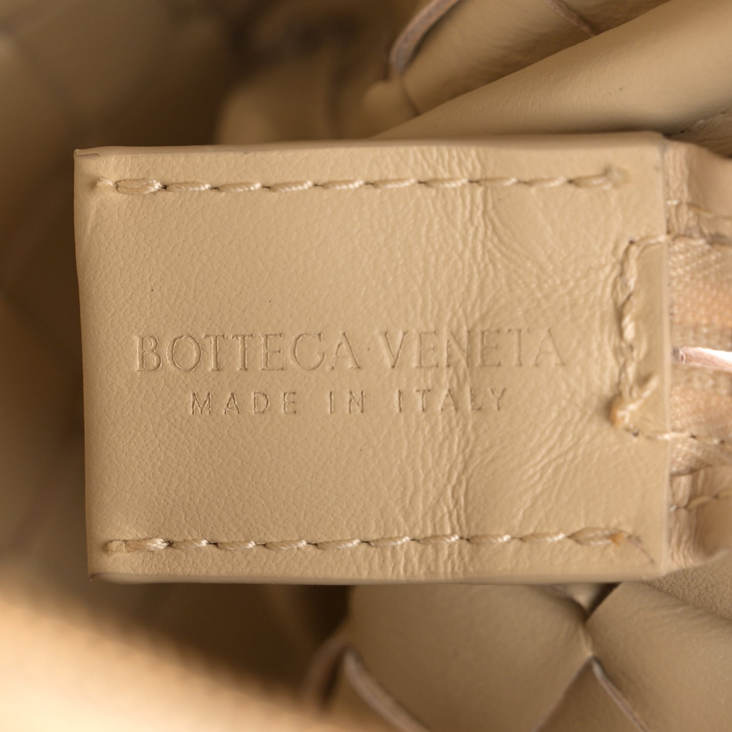 Nappa Intrecciato Mini Loop Camera Bag Porridge