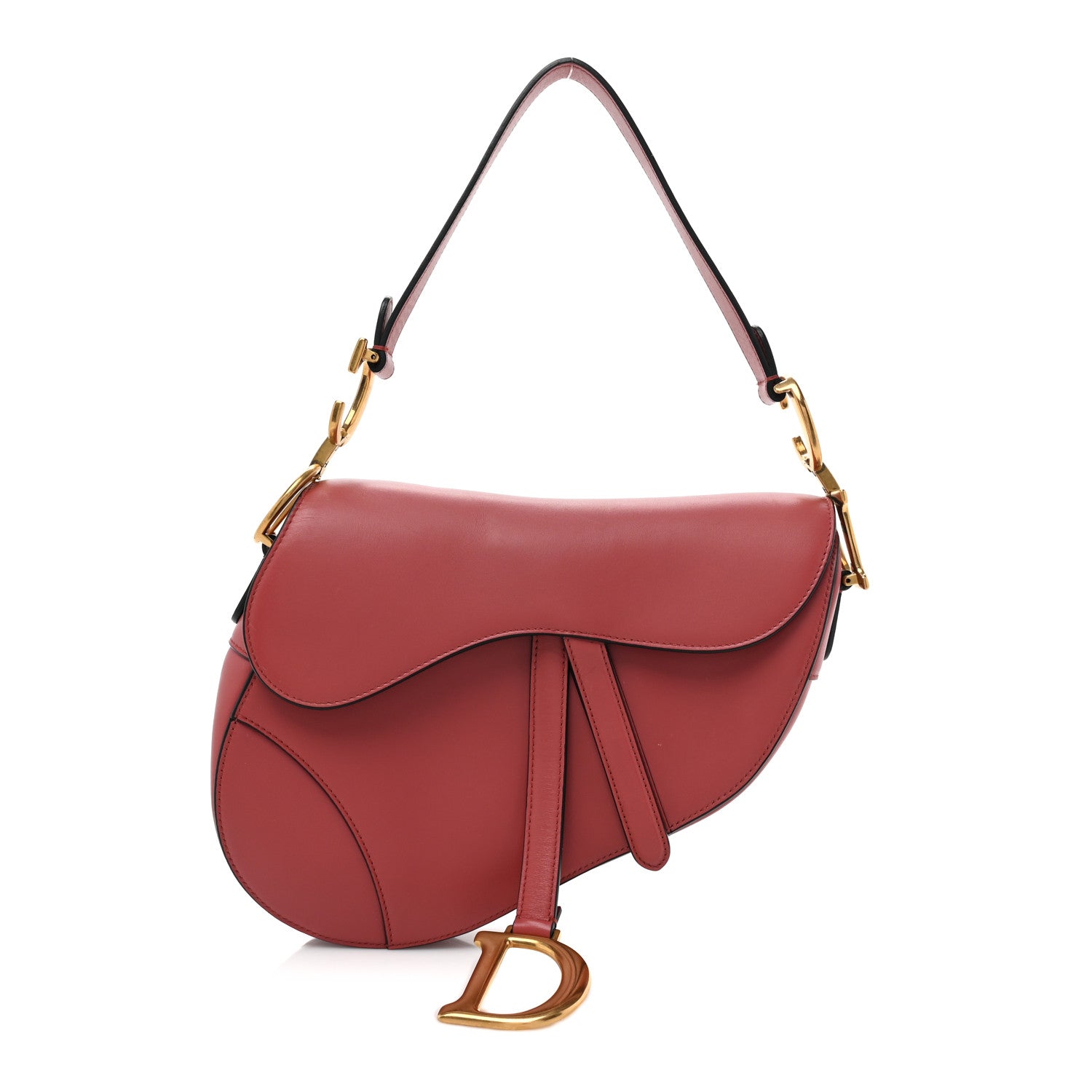 Christian Dior Calfskin Saddle Bag Pink 1 of 10