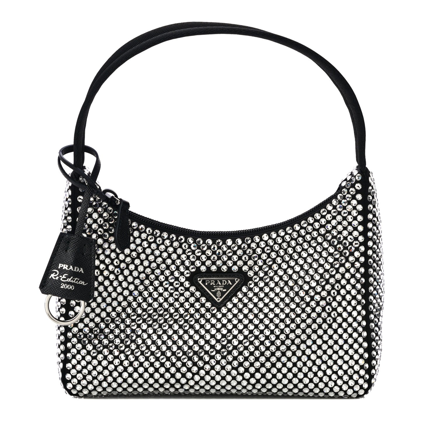 Satin Crystal Mini Re-Edition 2000 Bag Cristal
