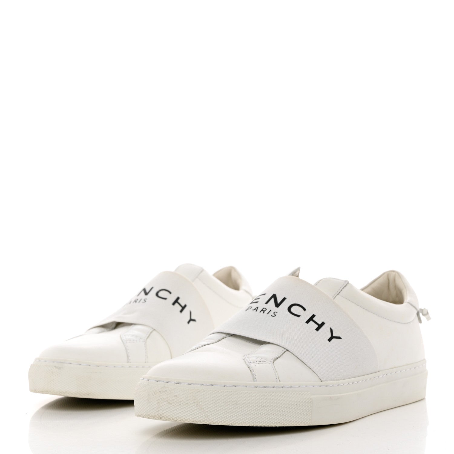 Givenchy Calfskin Band Logo Womens Urban Street Sneakers 40 White 3 of 12