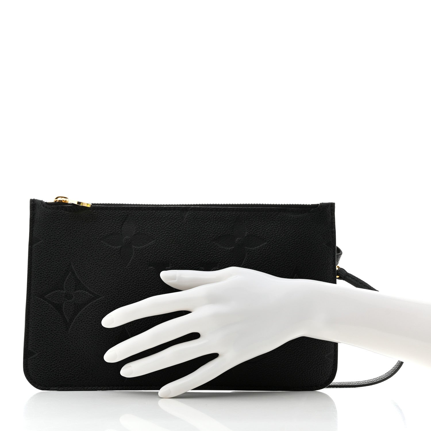 Louis Vuitton Empreinte Monogram Giant Neverfull MM Pochette Black 2 of 6