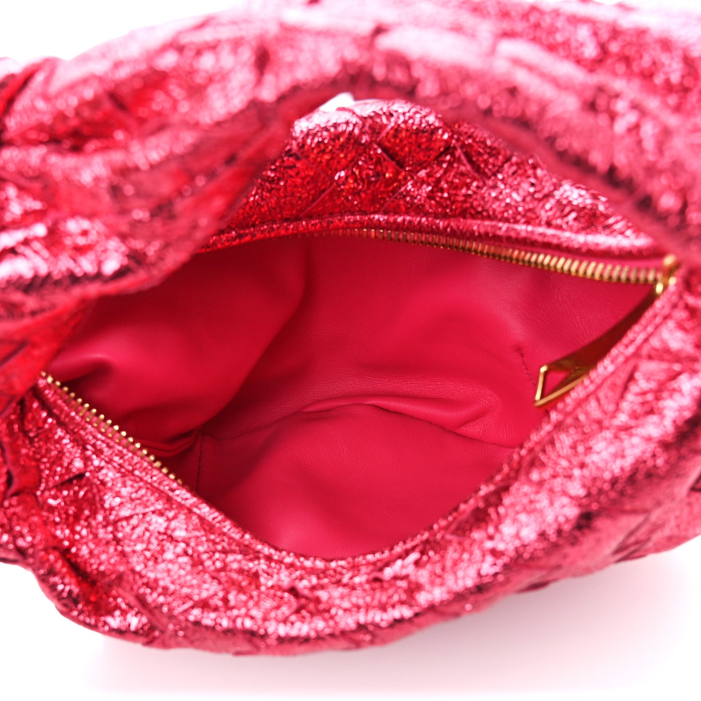 Metallic Nappa Intrecciato Mini Jodie Lollipop