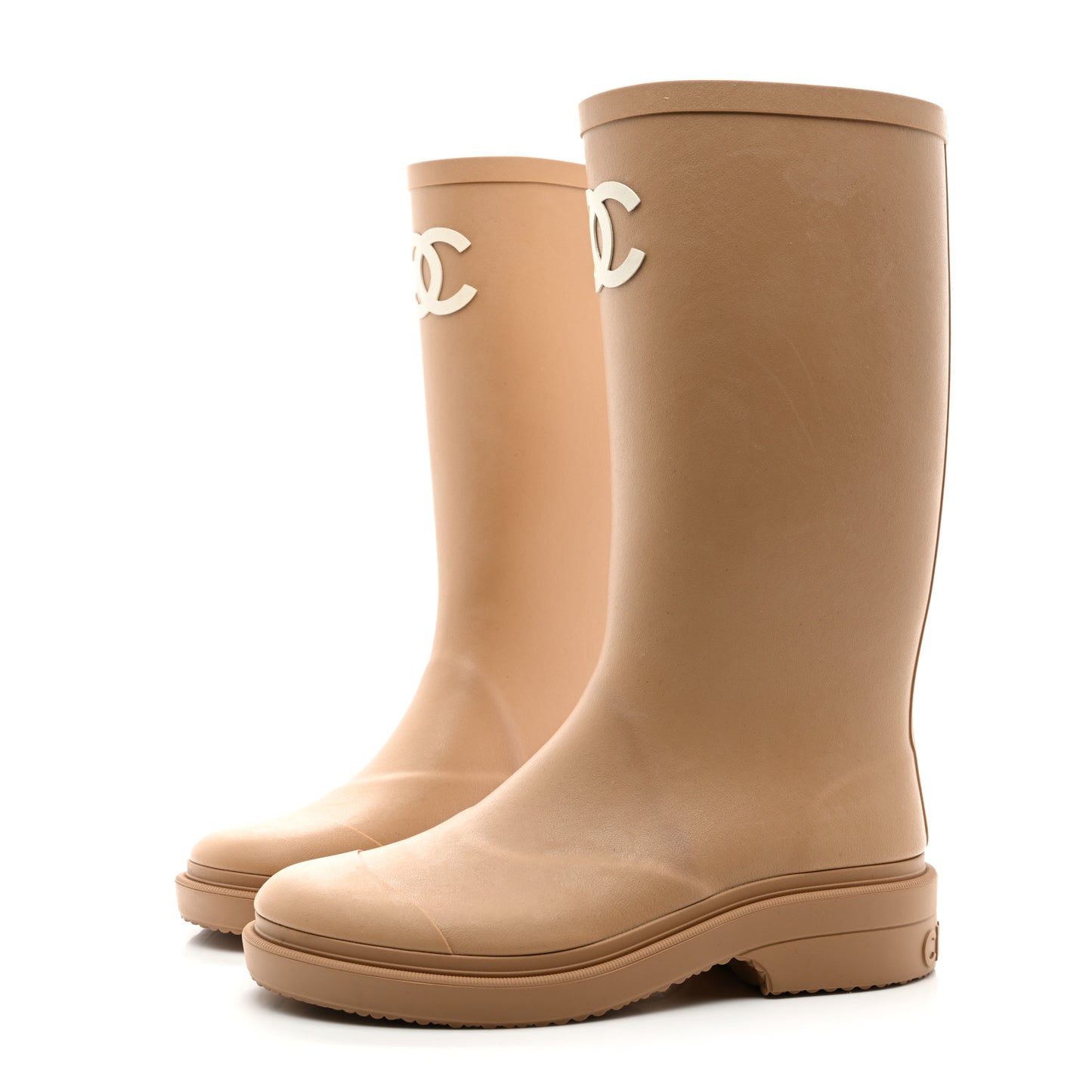 Caoutchouk CC High Boots 36 Beige