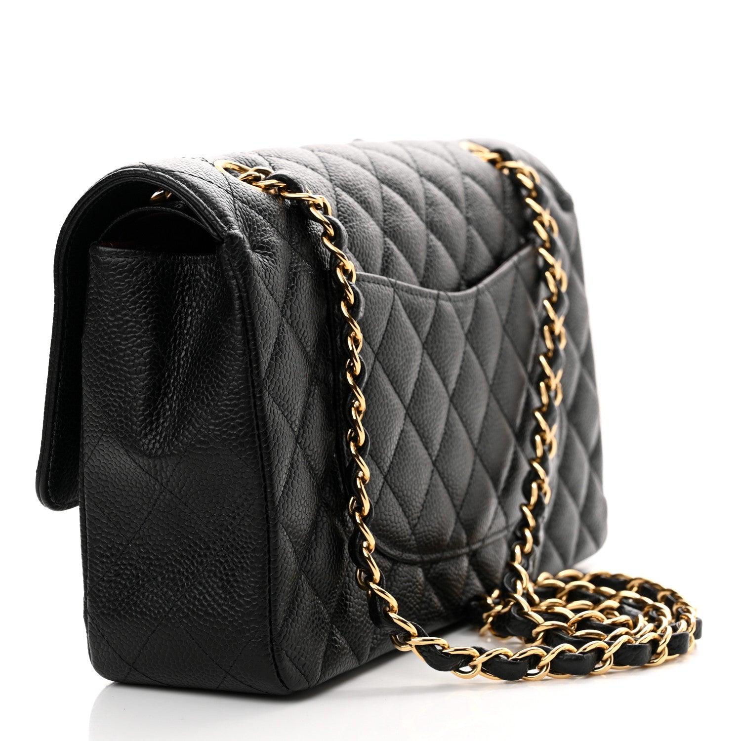 Chanel Caviar Quilted Medium Double Flap Black 3 of 15