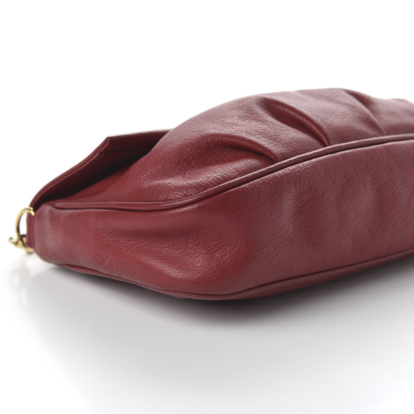Vitello Flamingo Fendista Pouchette Crossbody Red