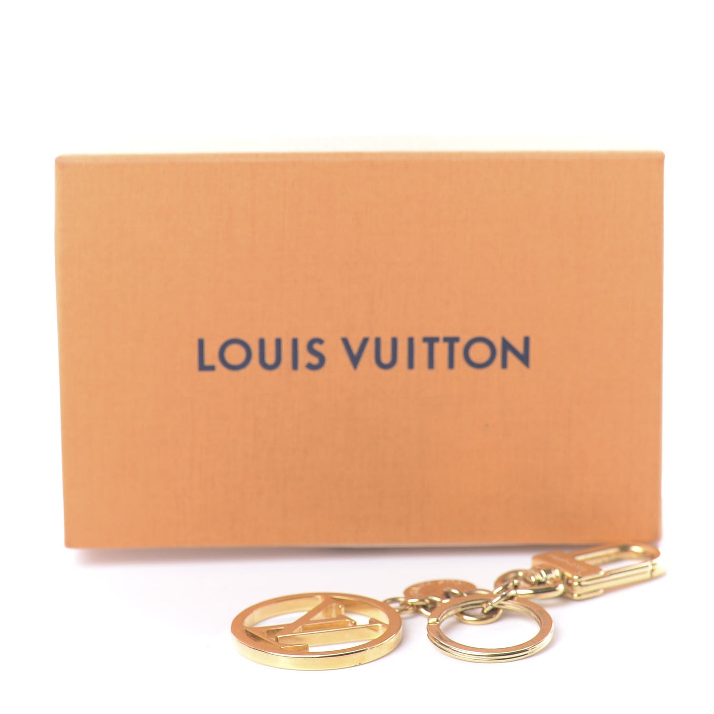 LV Circle Bag Charm Key Holder Gold