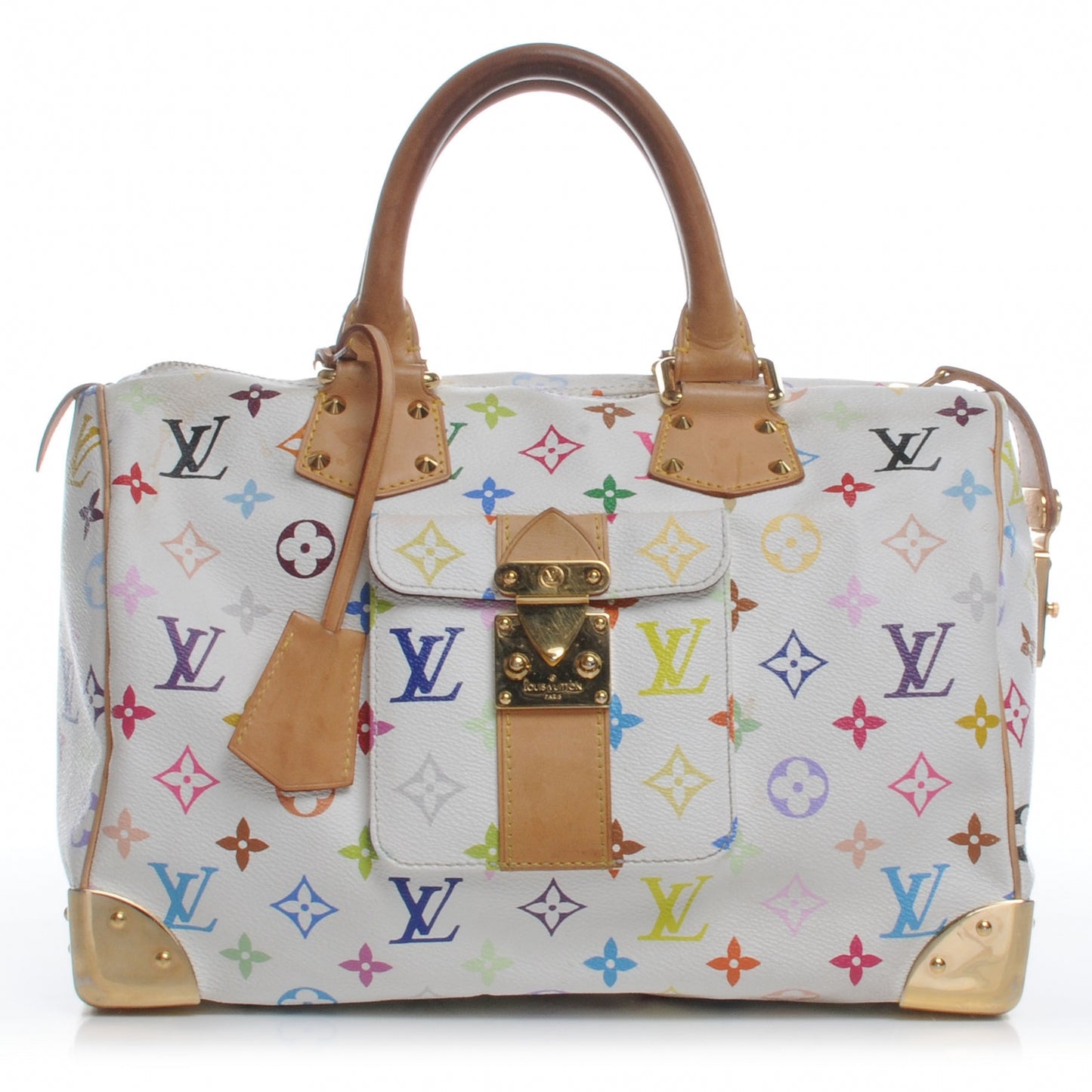Monogram Multicolor Speedy 30 White