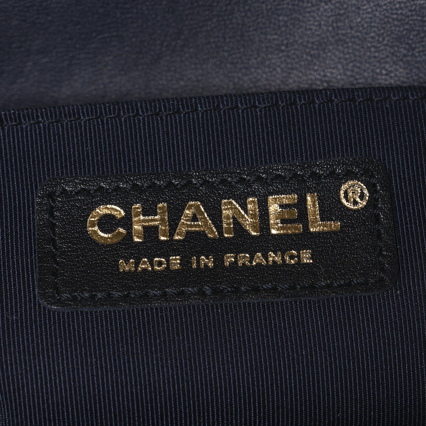 Lambskin Quilted Medium Boy Flap Dark Navy