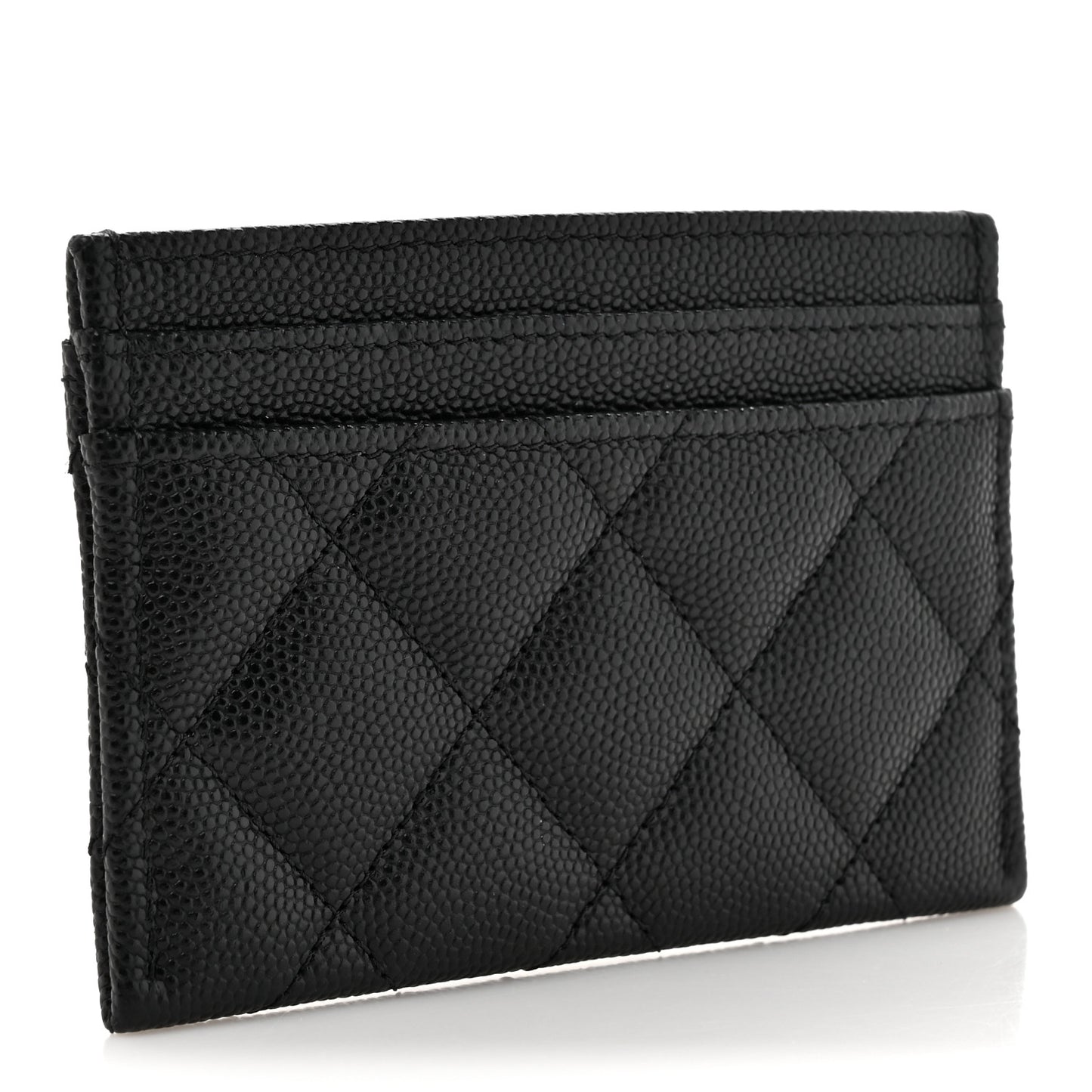 Caviar Quilted Chanel 19 Card Holder Black