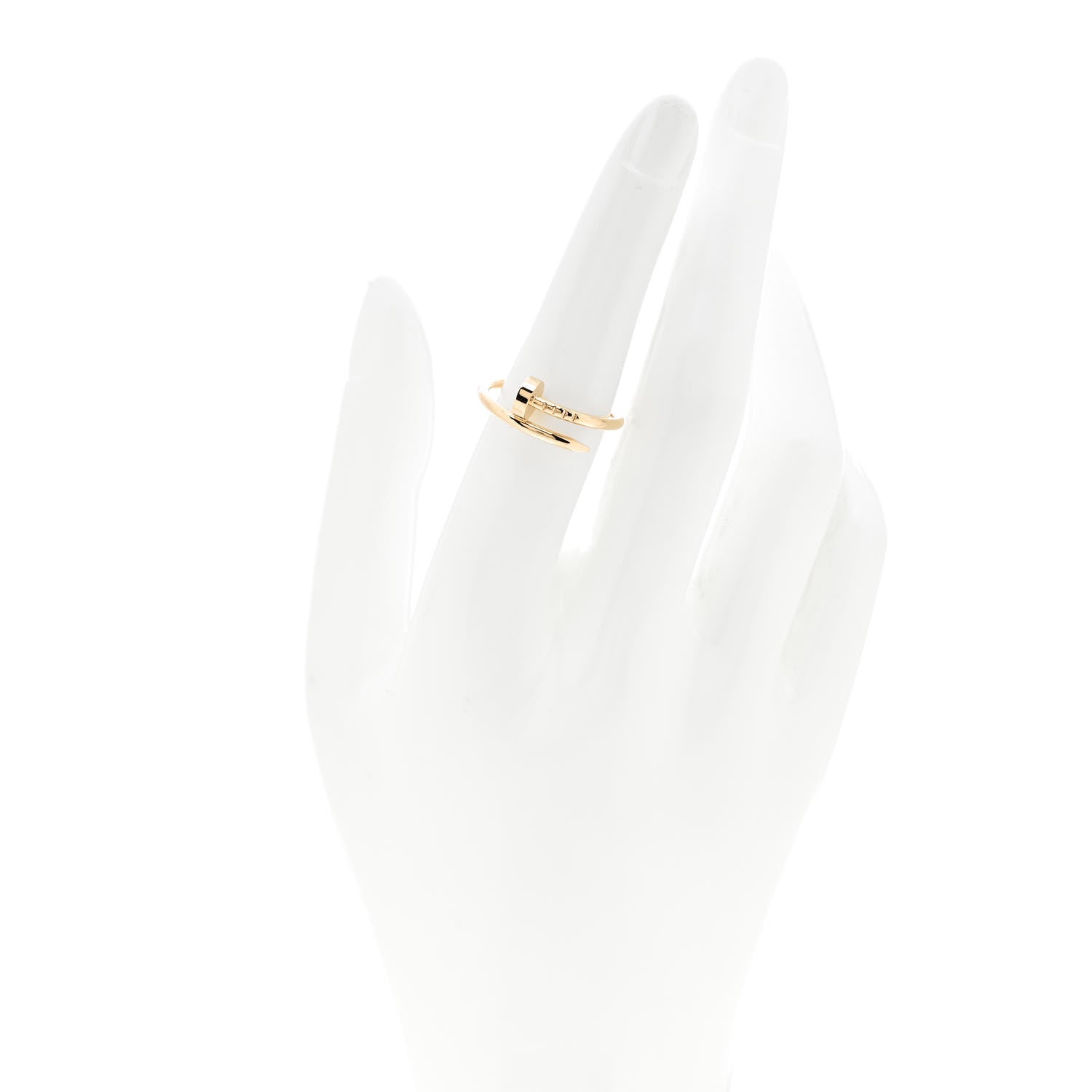 Cartier 18K Yellow Gold Small Juste Un Clou Ring 53 6.25 2 of 5