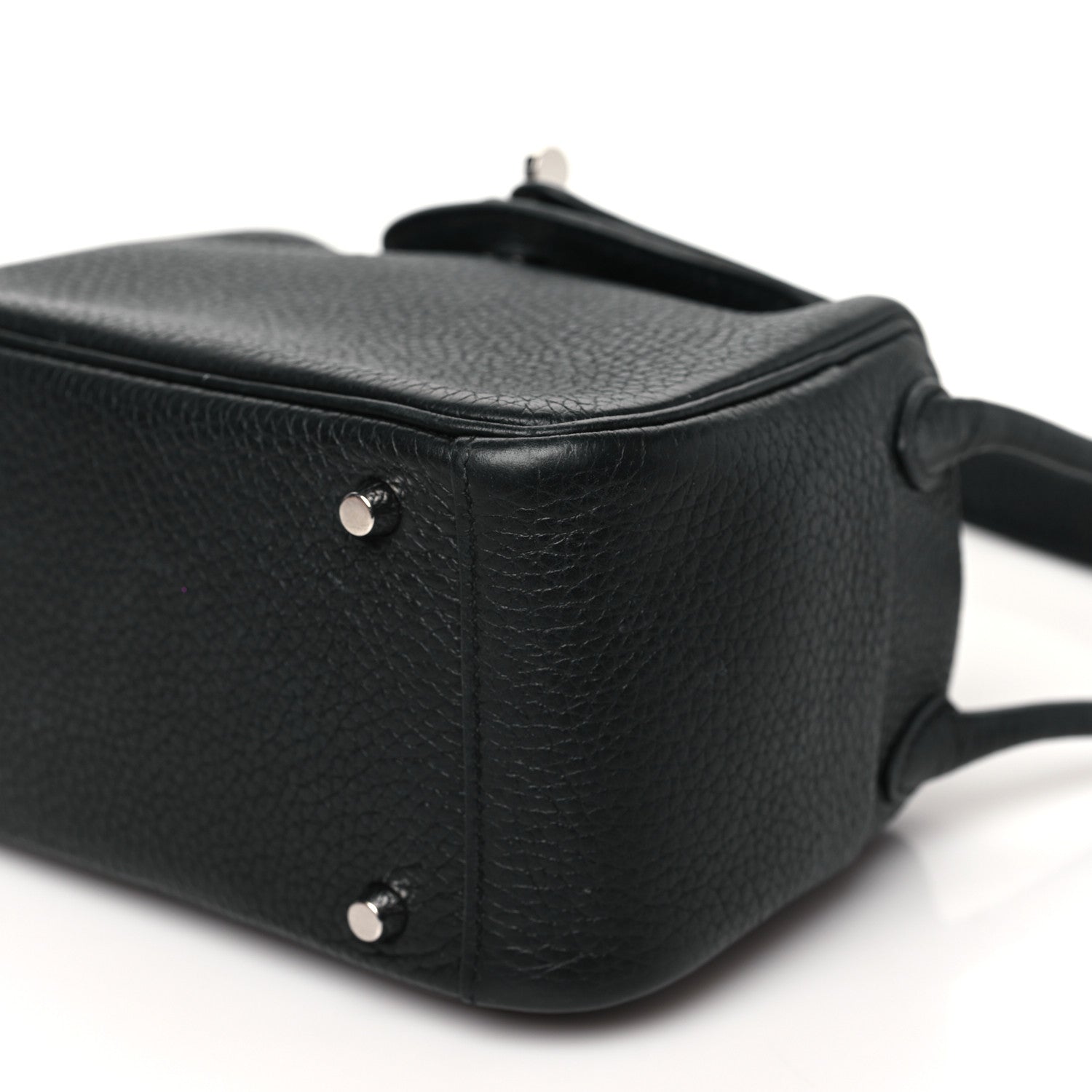 Hermes Taurillon Clemence Mini Lindy 20 Black 10 of 12