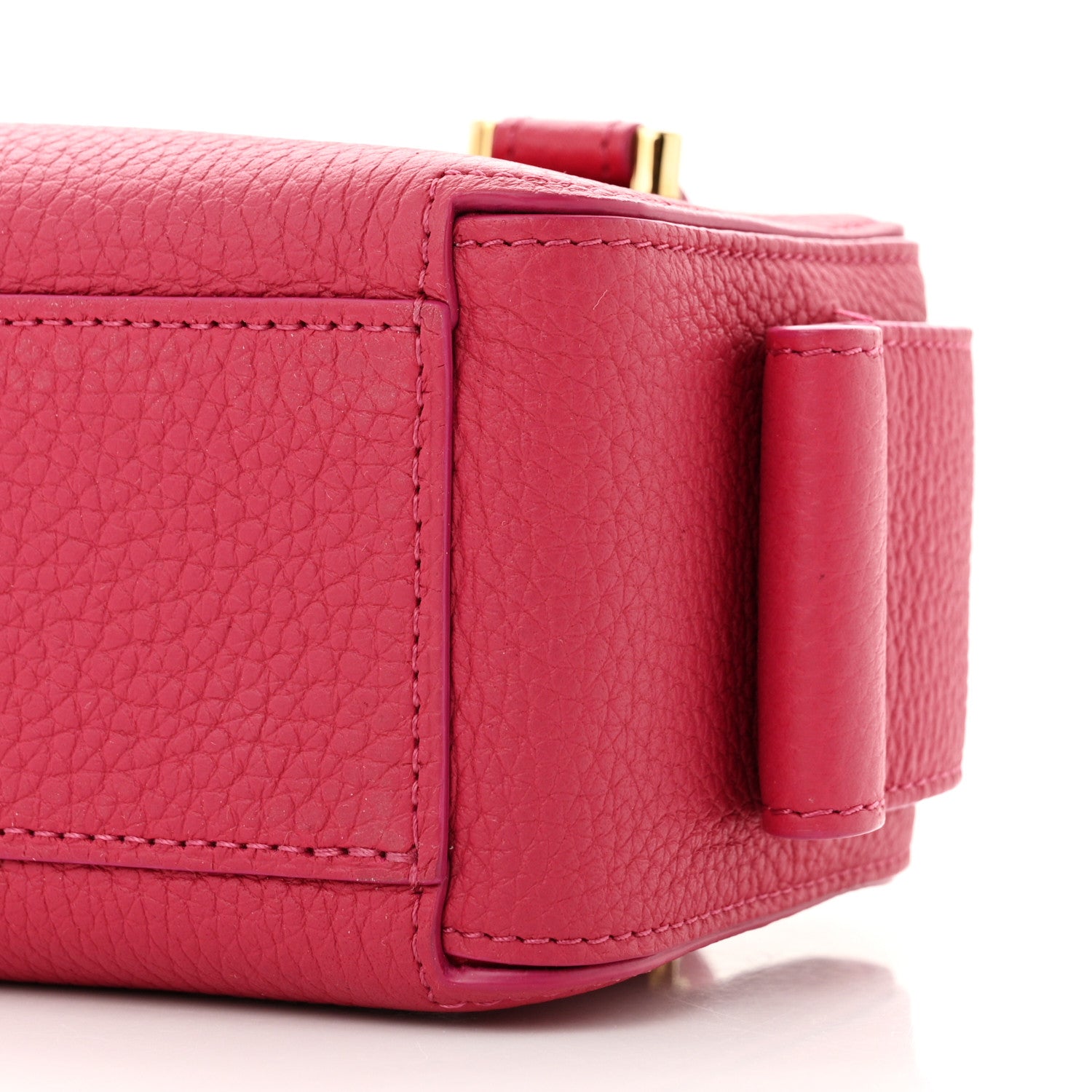 Delvaux Taurillon Soft Nano Cool Box Satchel Framboise 10 of 12