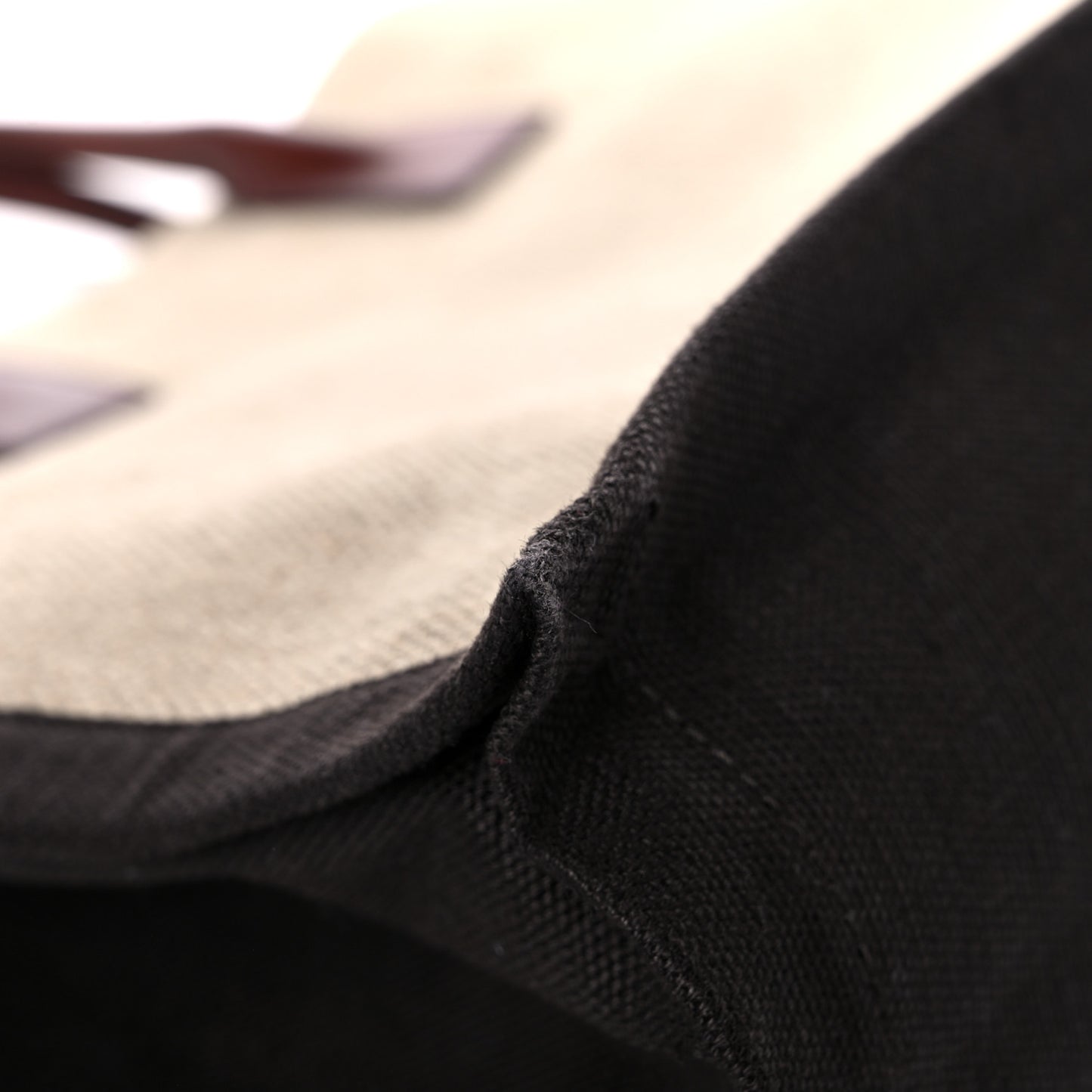 Linen Calfskin Rive Gauche Tote Natural