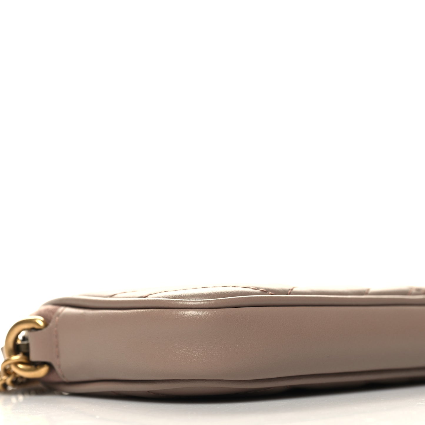 Calfskin Matelasse Mini GG Marmont Chain Crossbody Bag Porcelain Rose