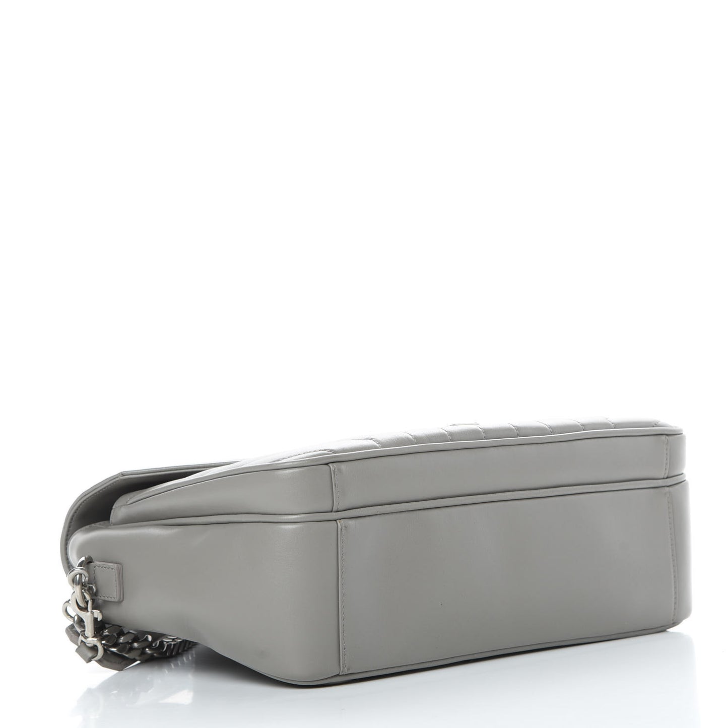 Calfskin Y Quilted Monogram Loulou Shoulder Bag Pearl Grey