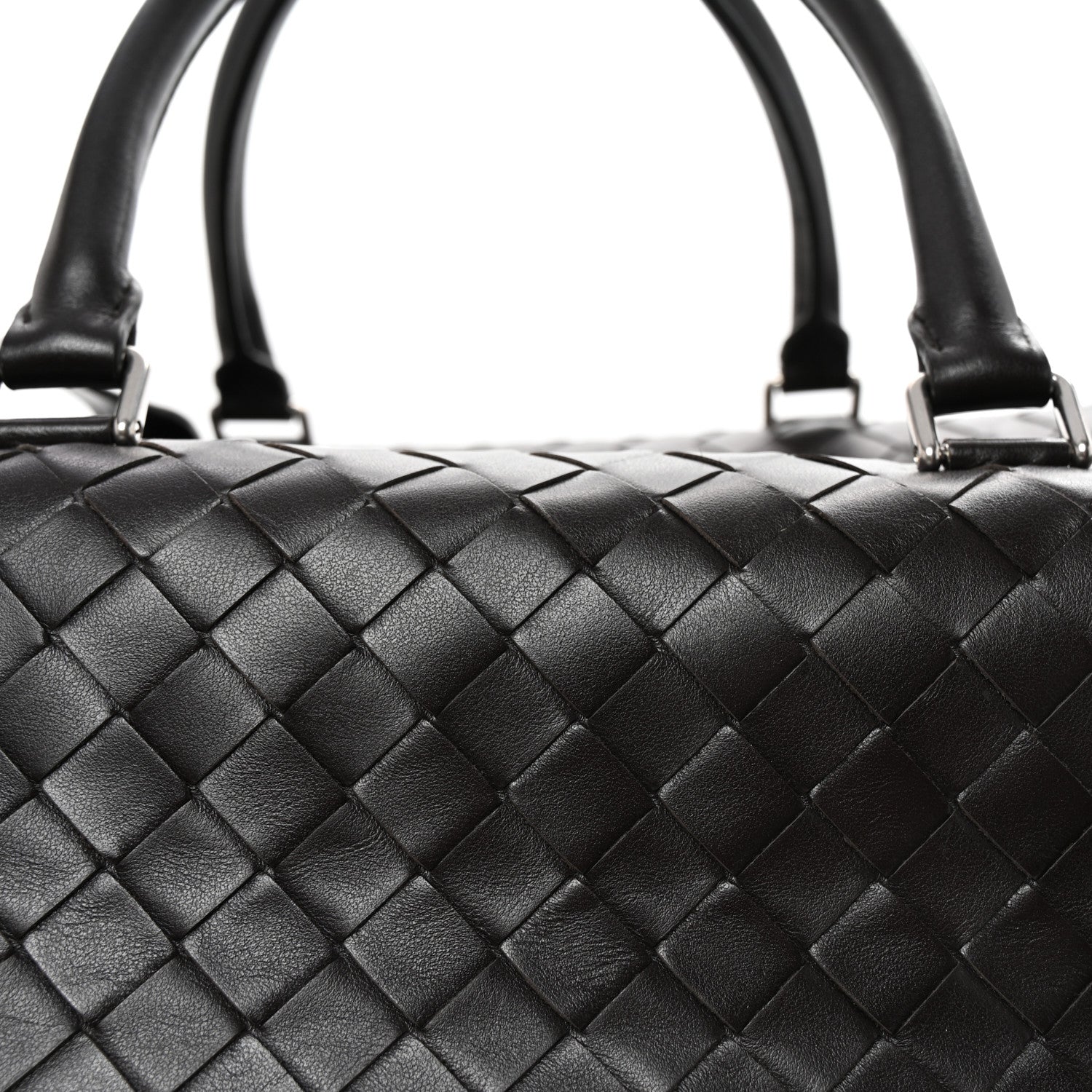 Bottega Veneta Nappa Intrecciato Zip Tape Weekender Bag Fondente 6 of 8