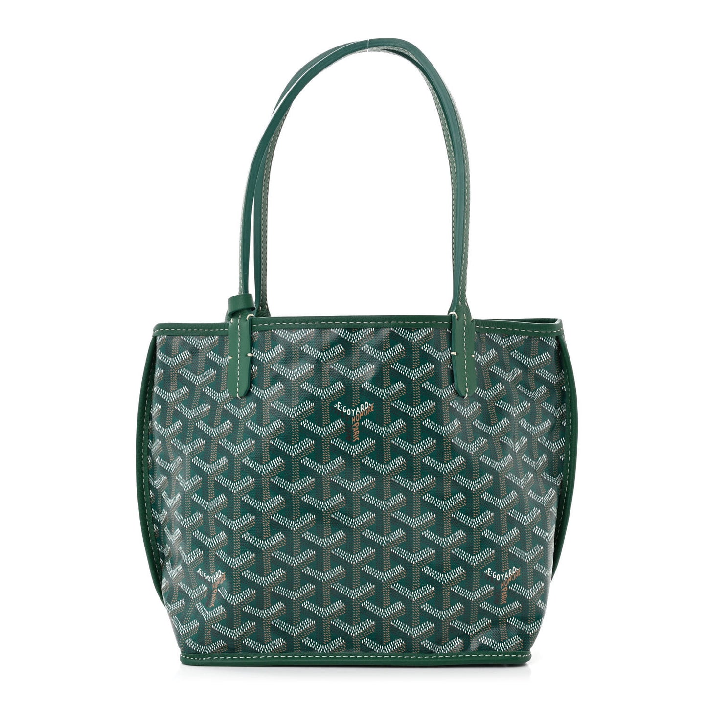 Goyardine Reversible Mini Anjou Green