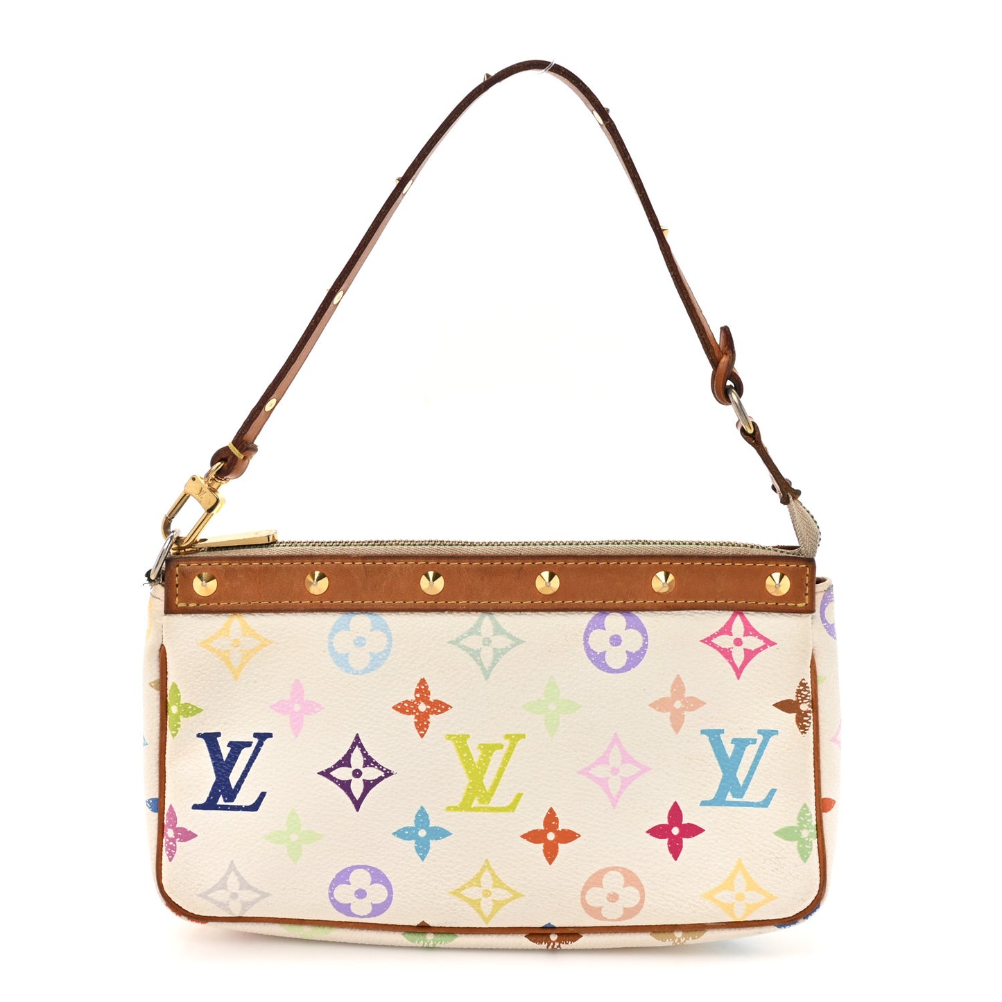 Monogram Multicolor Pochette Accessories White