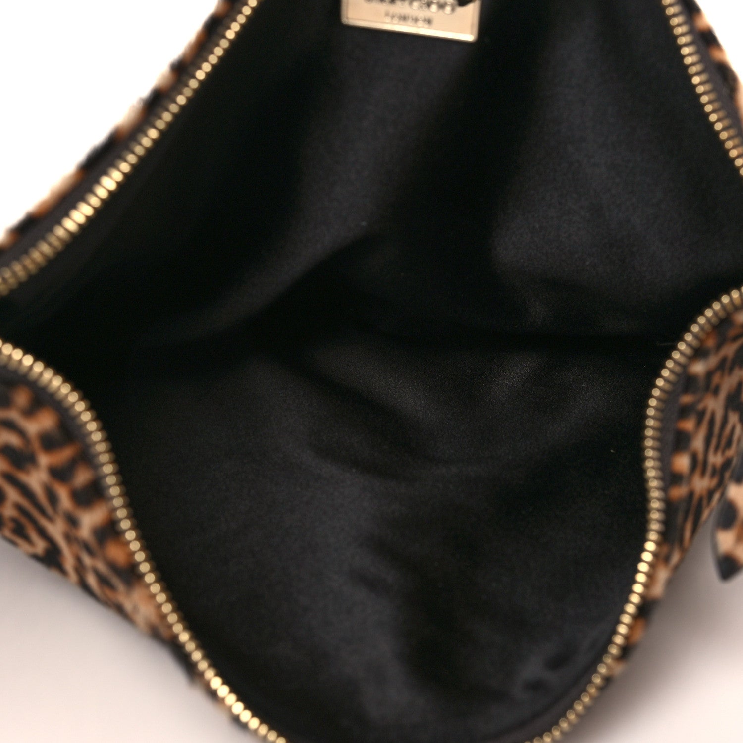 Jimmy Choo Pony Hair Leopard Print Callie Tassel Shoulder Bag Brown 4 of 9